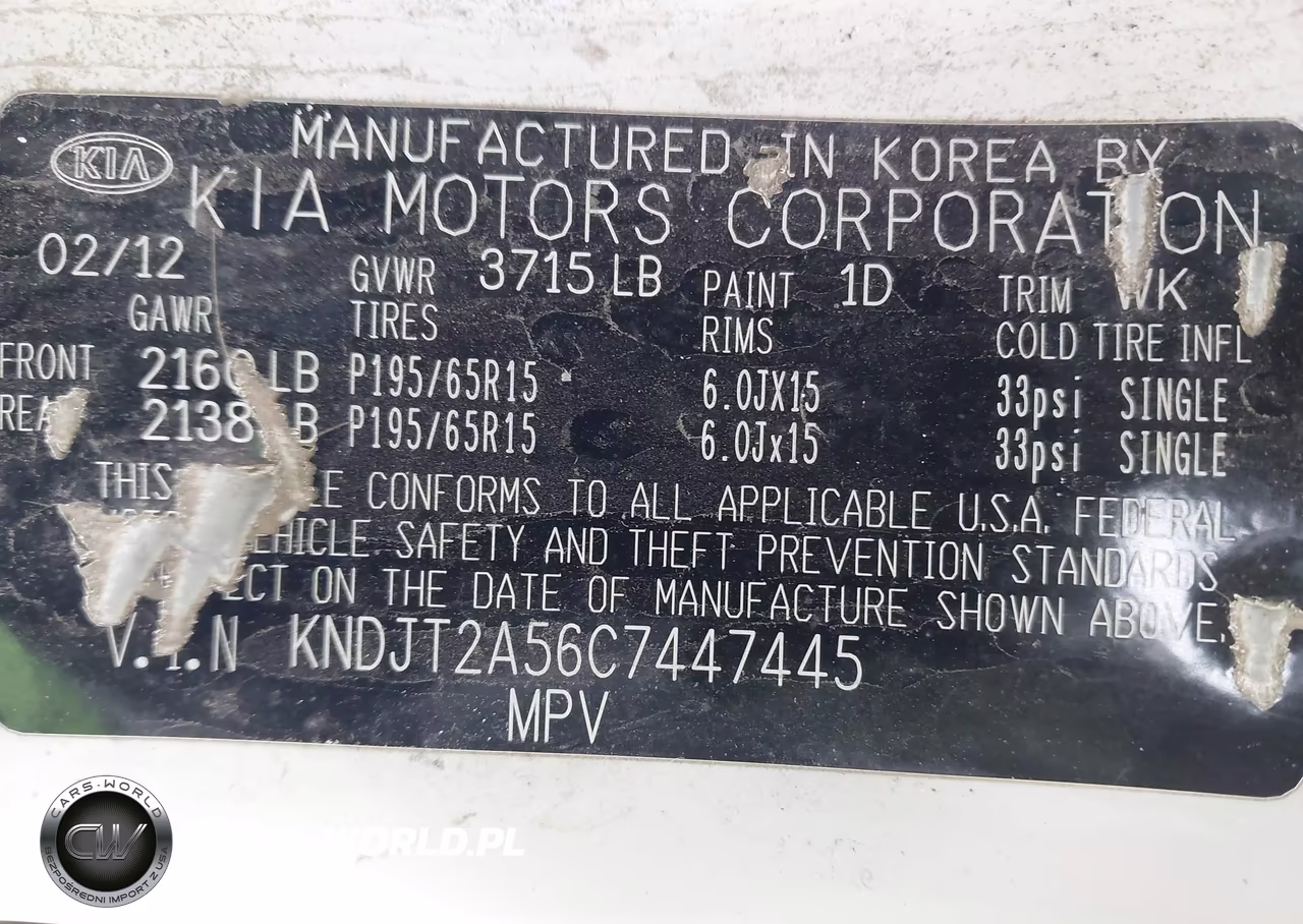 2012 Kia Soul VIN:KNDJT2A56C7447445 - 9