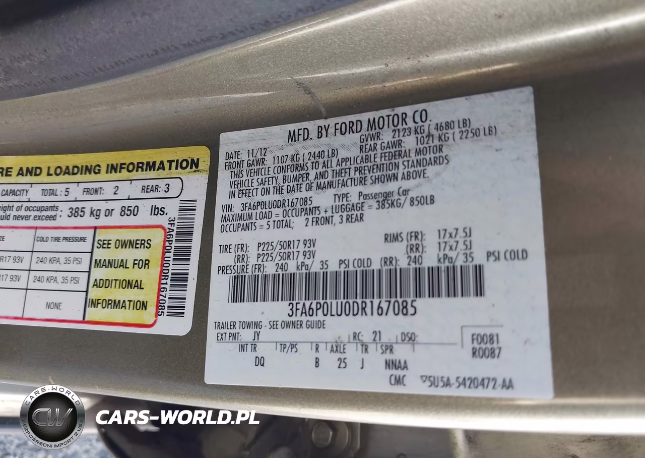 2013 Ford Fusion Hybrid Se VIN:3FA6P0LU0DR167085 - 9