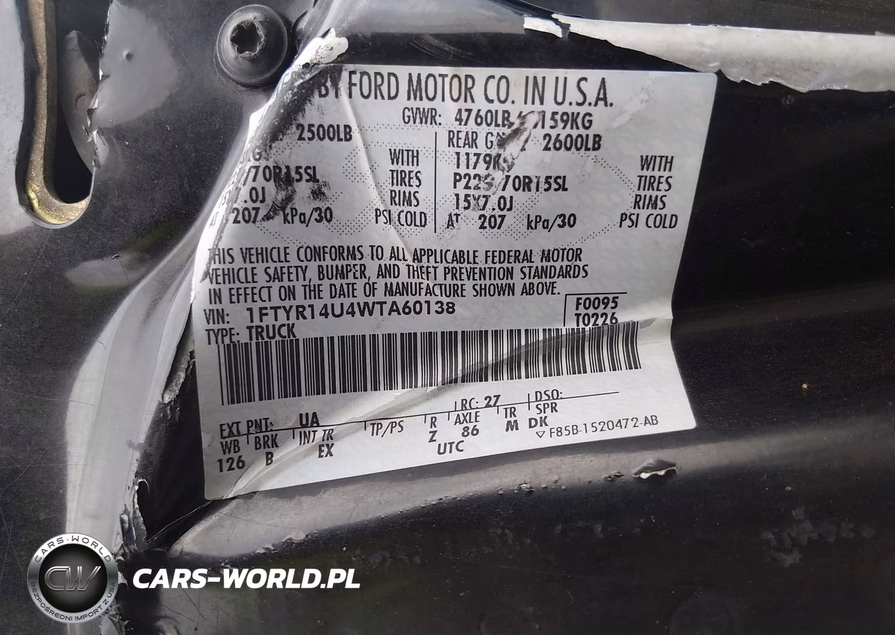 1998 Ford Ranger Splash-Xl-Xlt VIN:1FTYR14U4WTA60138 - 9
