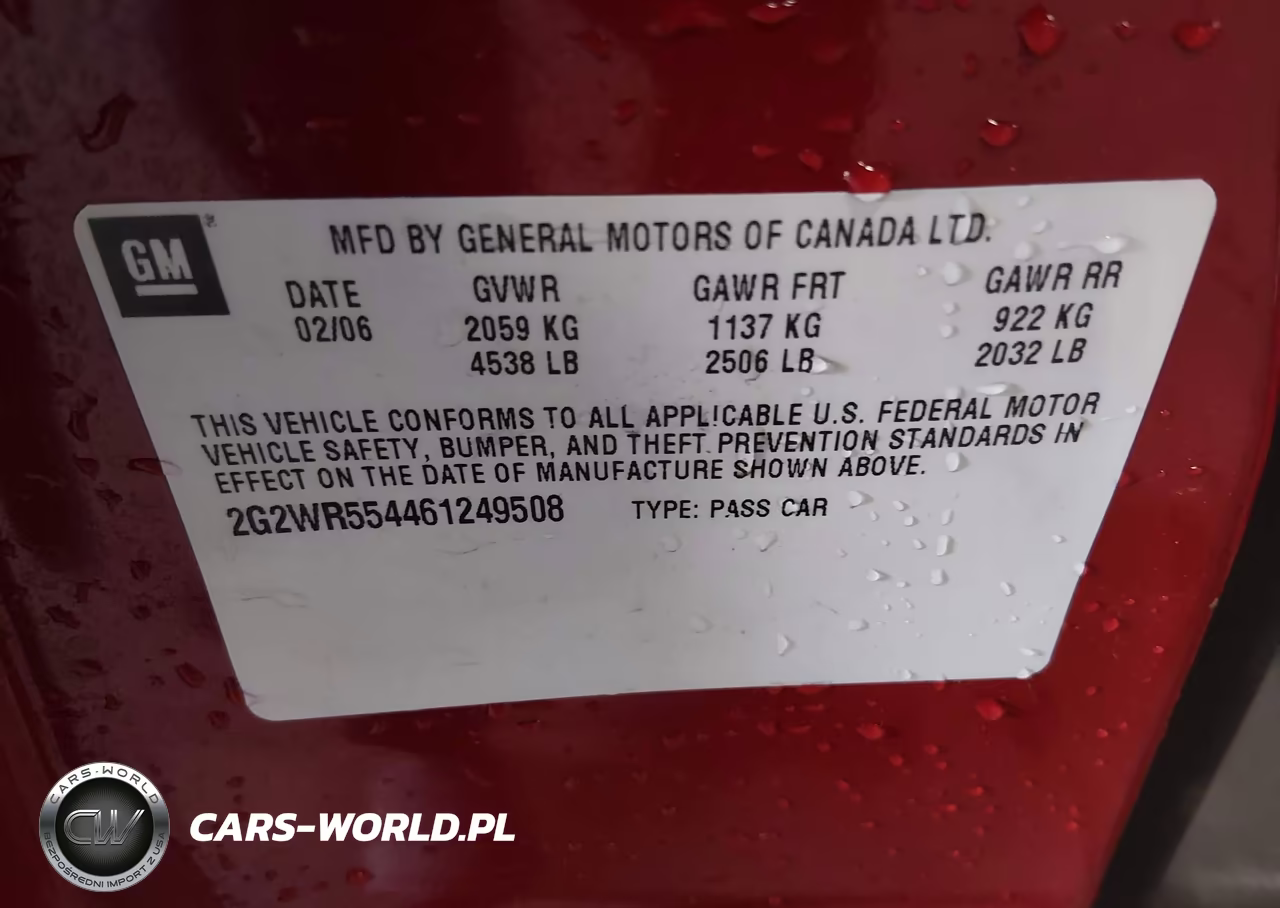 2006 Pontiac Grand Prix Gt VIN:2G2WR554461249508 - 9
