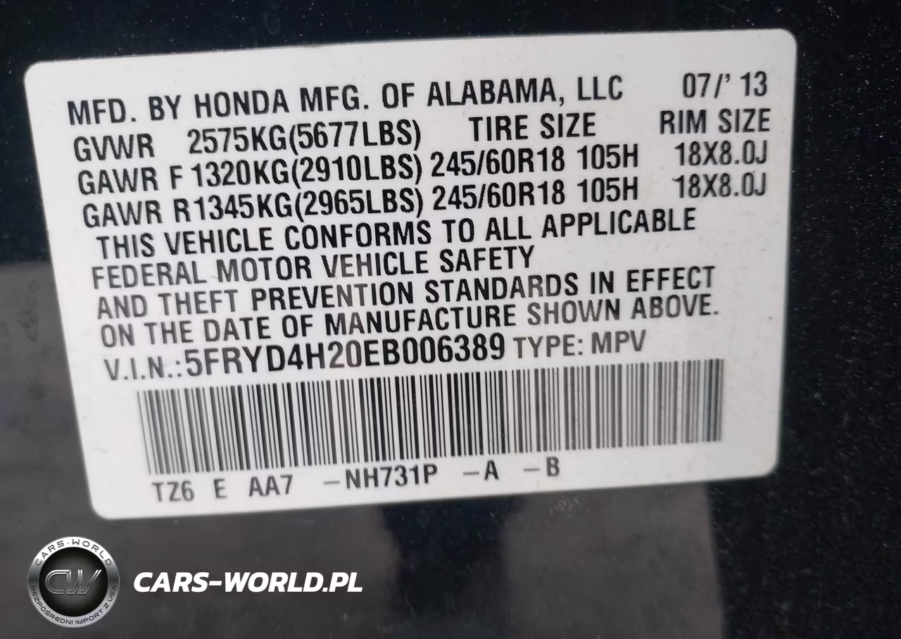 2014 Acura Mdx VIN:5FRYD4H20EB006389 - 9
