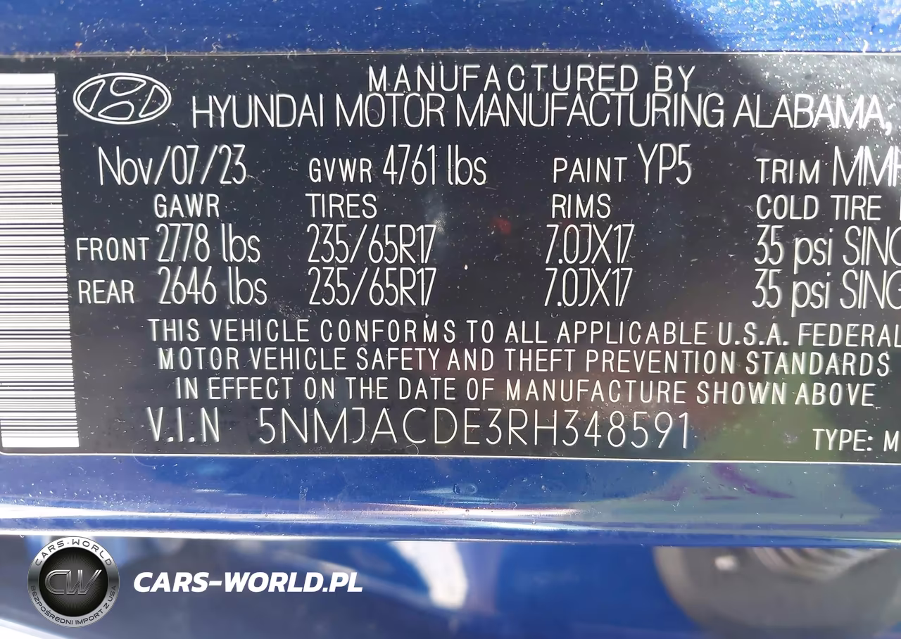2024 Hyundai Tucson Se VIN:5NMJACDE3RH348591 - 9