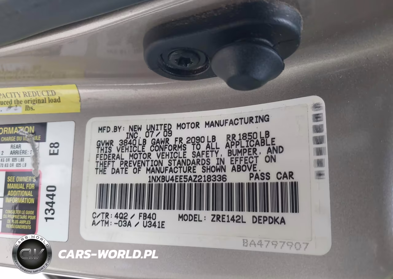 2010 Toyota Corolla VIN:1NXBU4EE5AZ218336 - 9