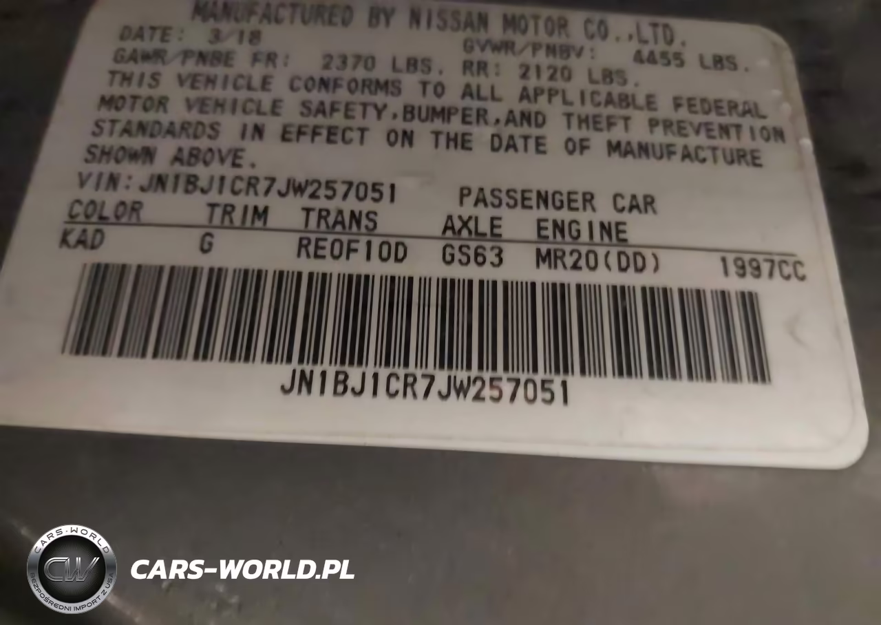 2018 Nissan Rogue Sport S VIN:JN1BJ1CR7JW257051 - 9