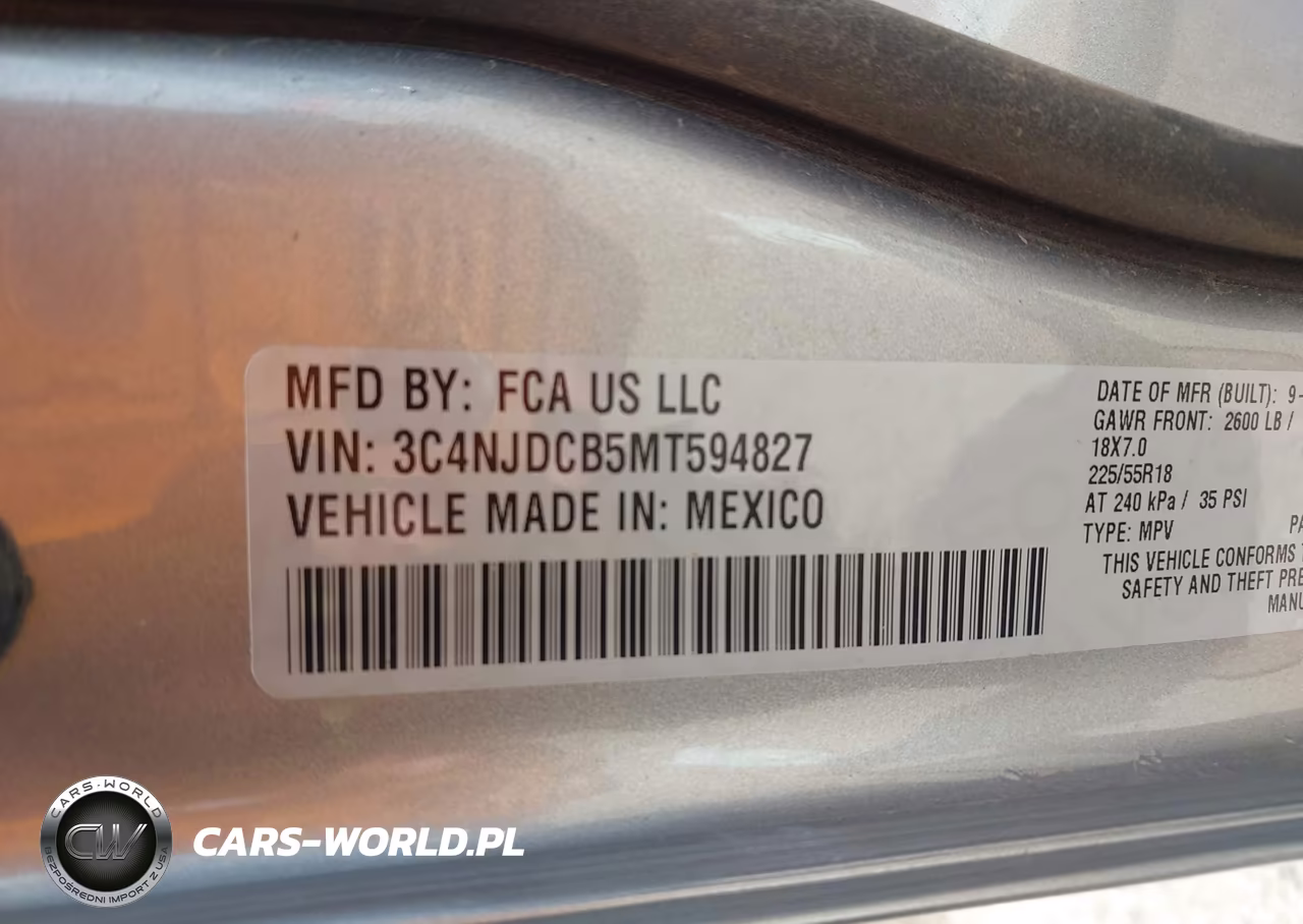 2021 Jeep Compass Limited 4X4 VIN:3C4NJDCB5MT594827 - 9