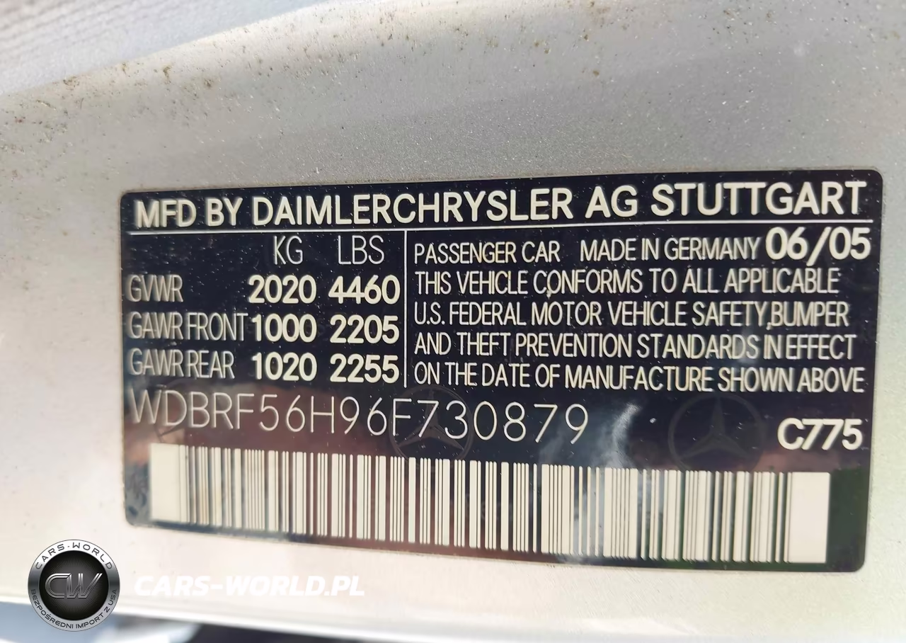 2006 Mercedes-Benz C 350 Luxury-Sport VIN:WDBRF56H96F730879 - 9