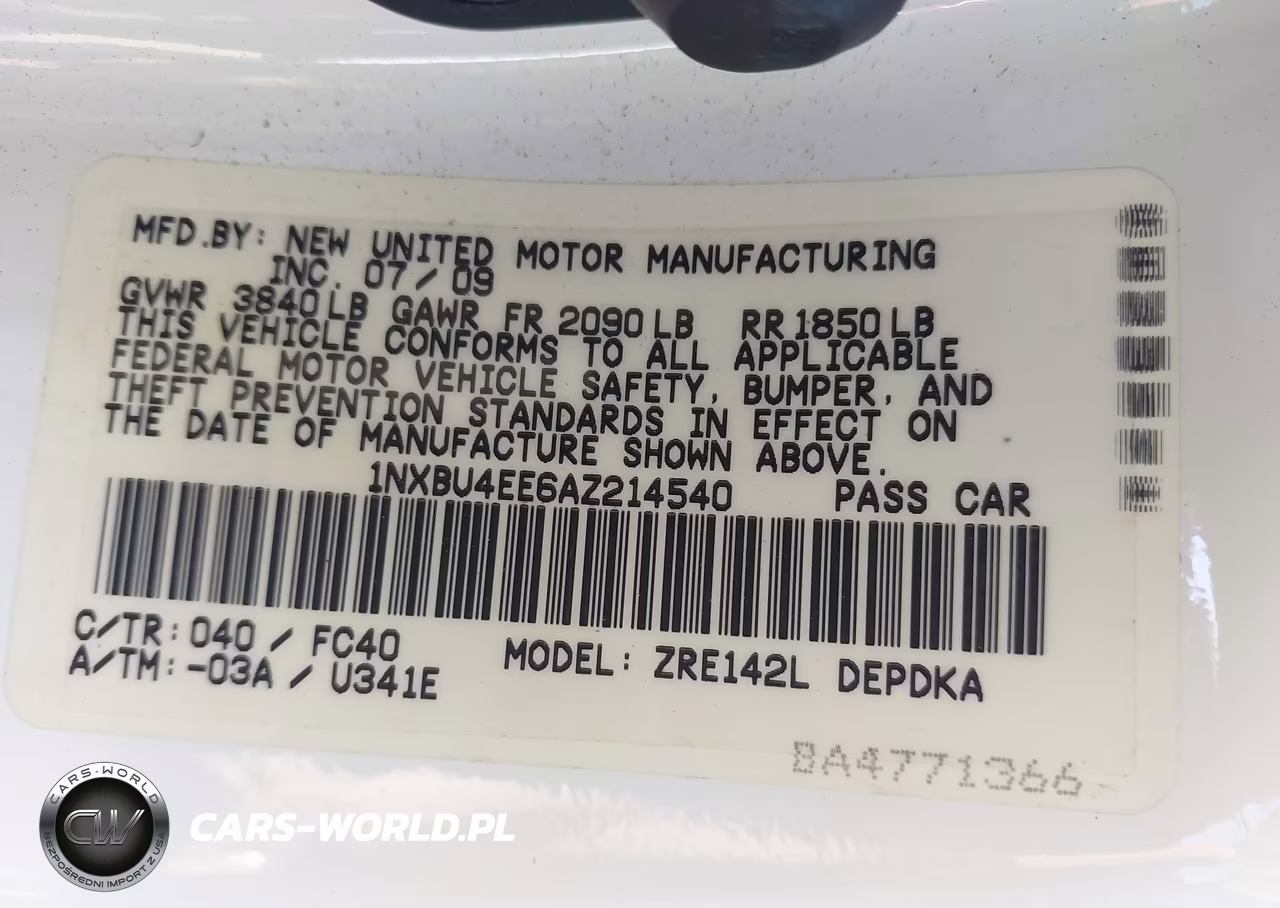 2010 Toyota Corolla Le VIN:1NXBU4EE6AZ214540 - 9