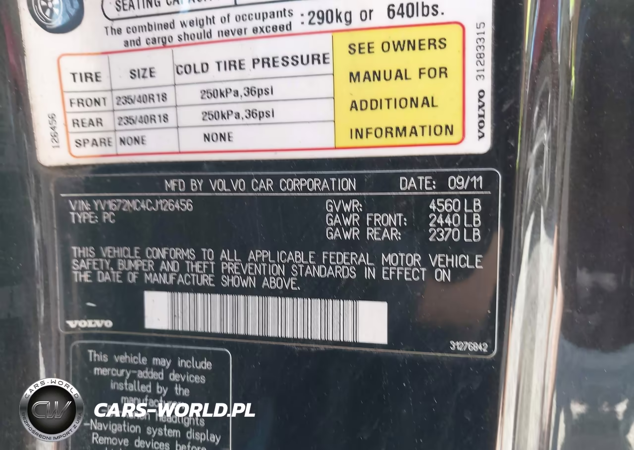 2012 Volvo C70 T5 VIN:YV1672MC4CJ126456 - 9