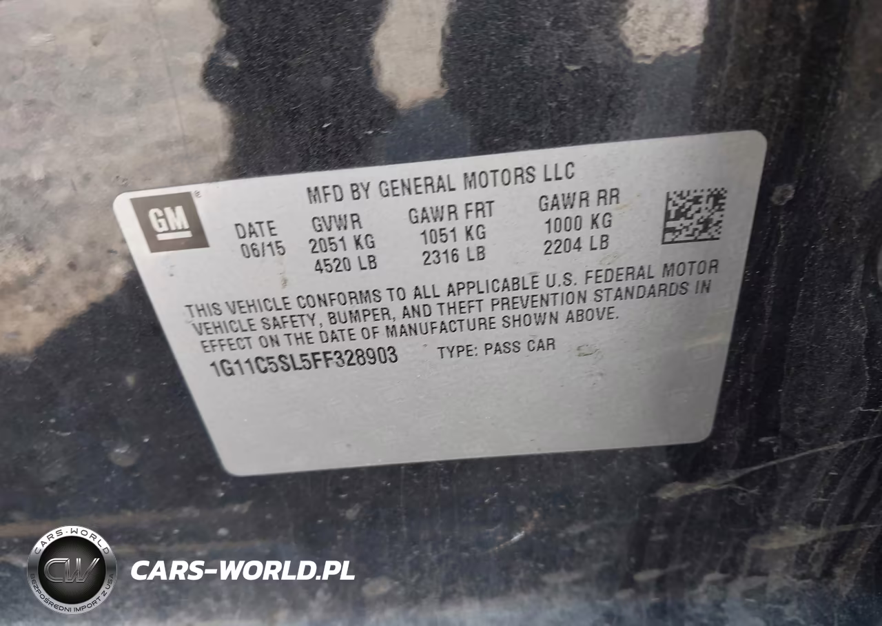 2015 Chevrolet Malibu 1Lt VIN:1G11C5SL5FF328903 - 9