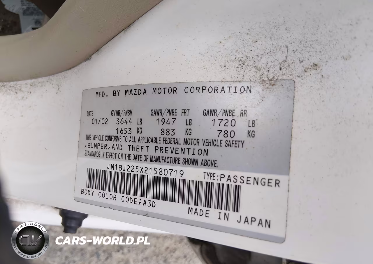 2002 Mazda Protege Dx-Es-Lx VIN:JM1BJ225X21580719 - 9