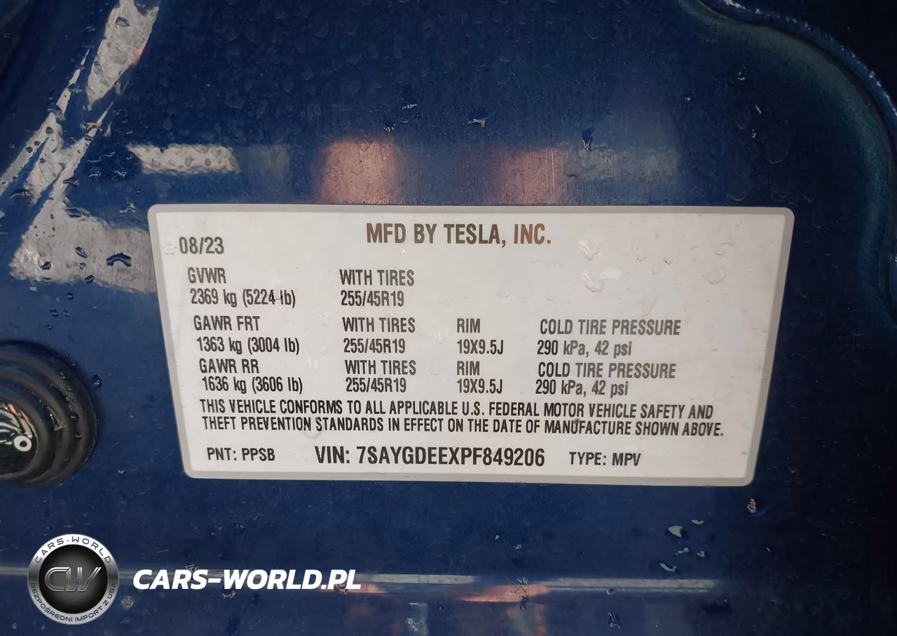 2023 Tesla Model Y Awd-Long Range Dual Motor All-Wheel Drive VIN:7SAYGDEEXPF849206 - 9