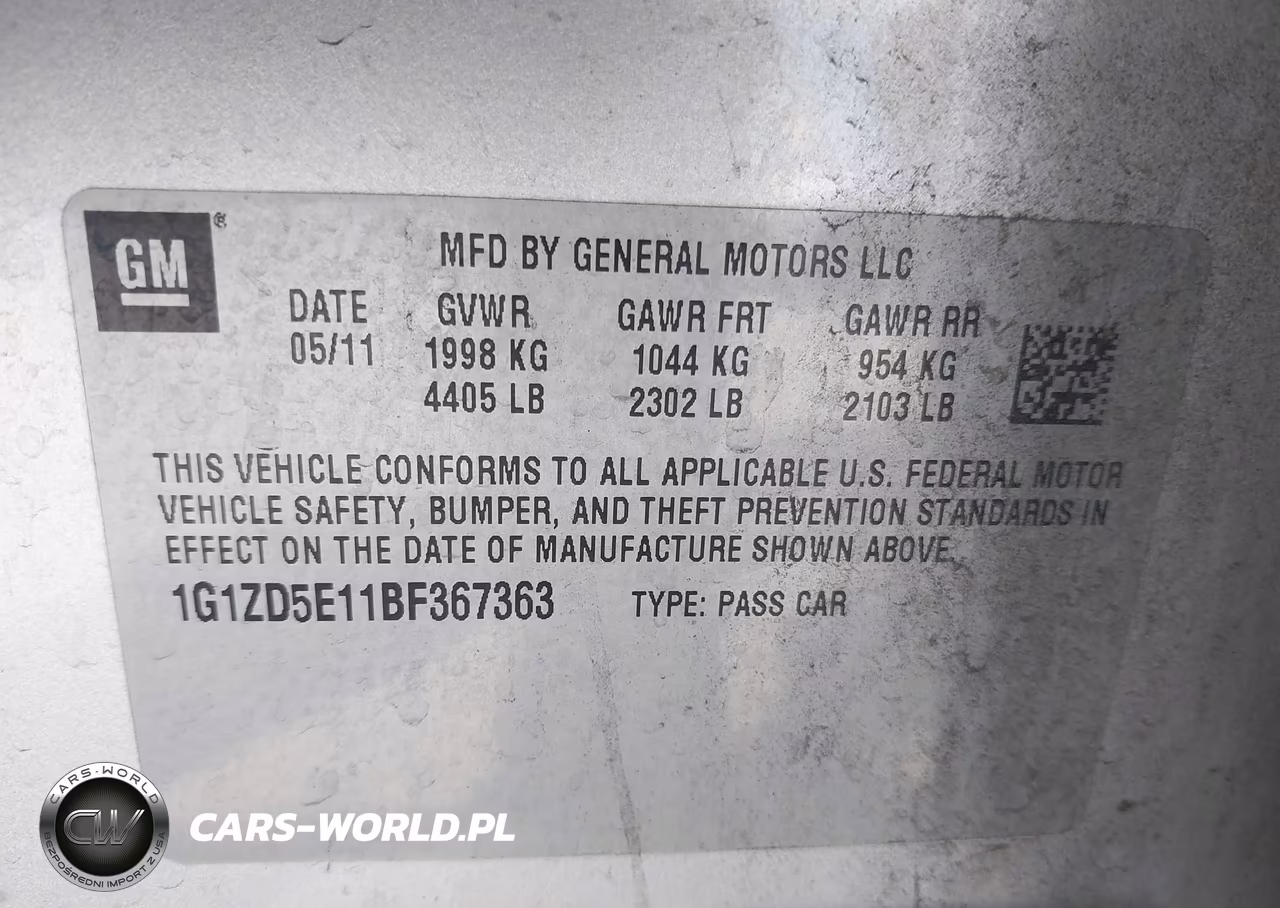 2011 Chevrolet Malibu 2Lt VIN:1G1ZD5E11BF367363 - 9