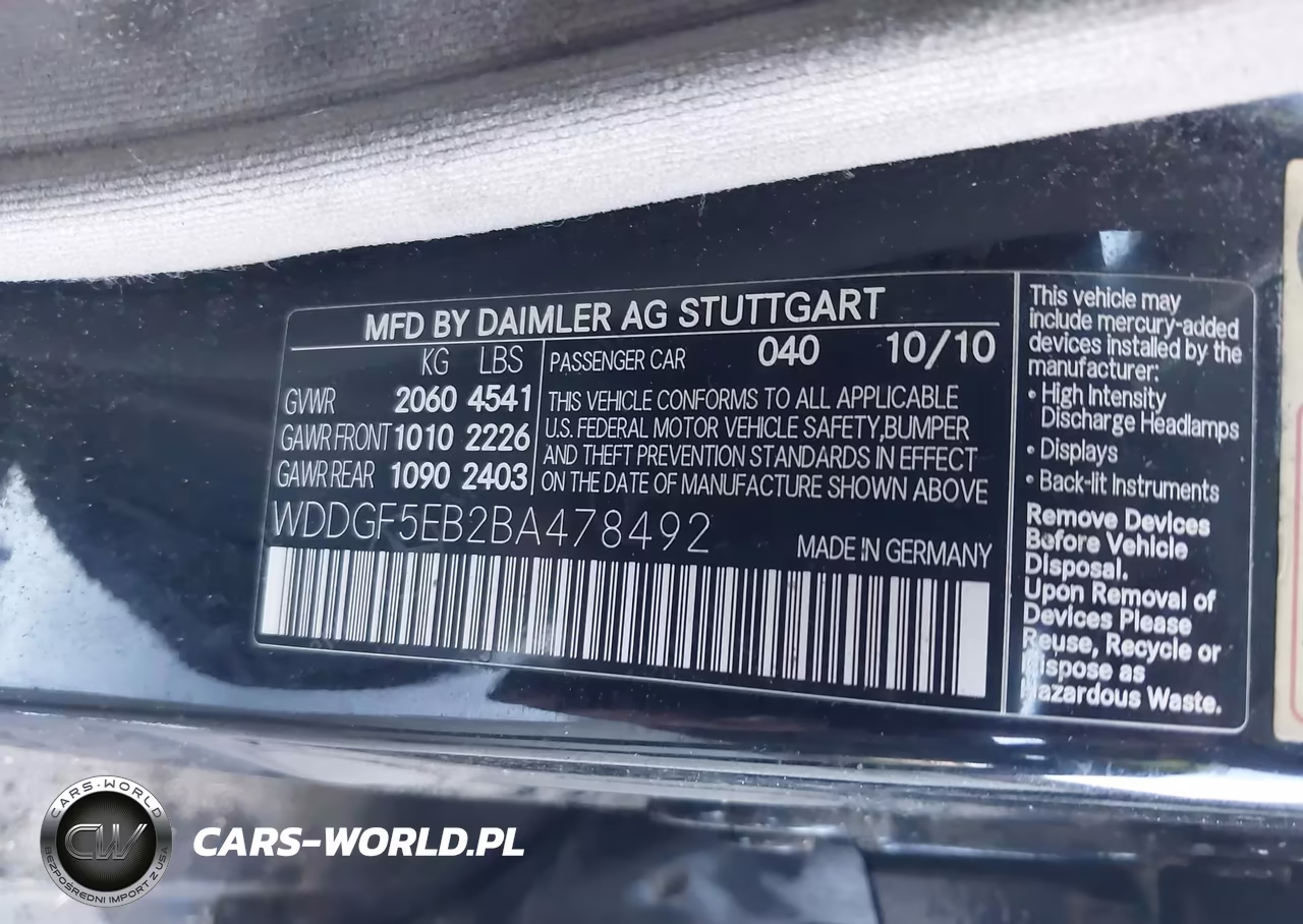 2011 Mercedes-Benz C 300 Sport VIN:WDDGF5EB2BA478492 - 9