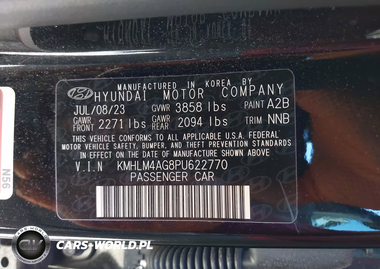 2023 Hyundai Elantra Sel VIN:KMHLM4AG8PU622770 - 9