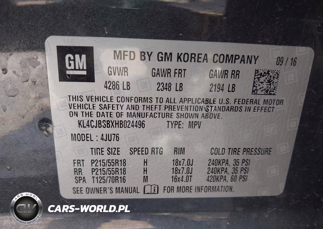 2017 Buick Encore Preferred Ii VIN:KL4CJBSBXHB024496 - 9