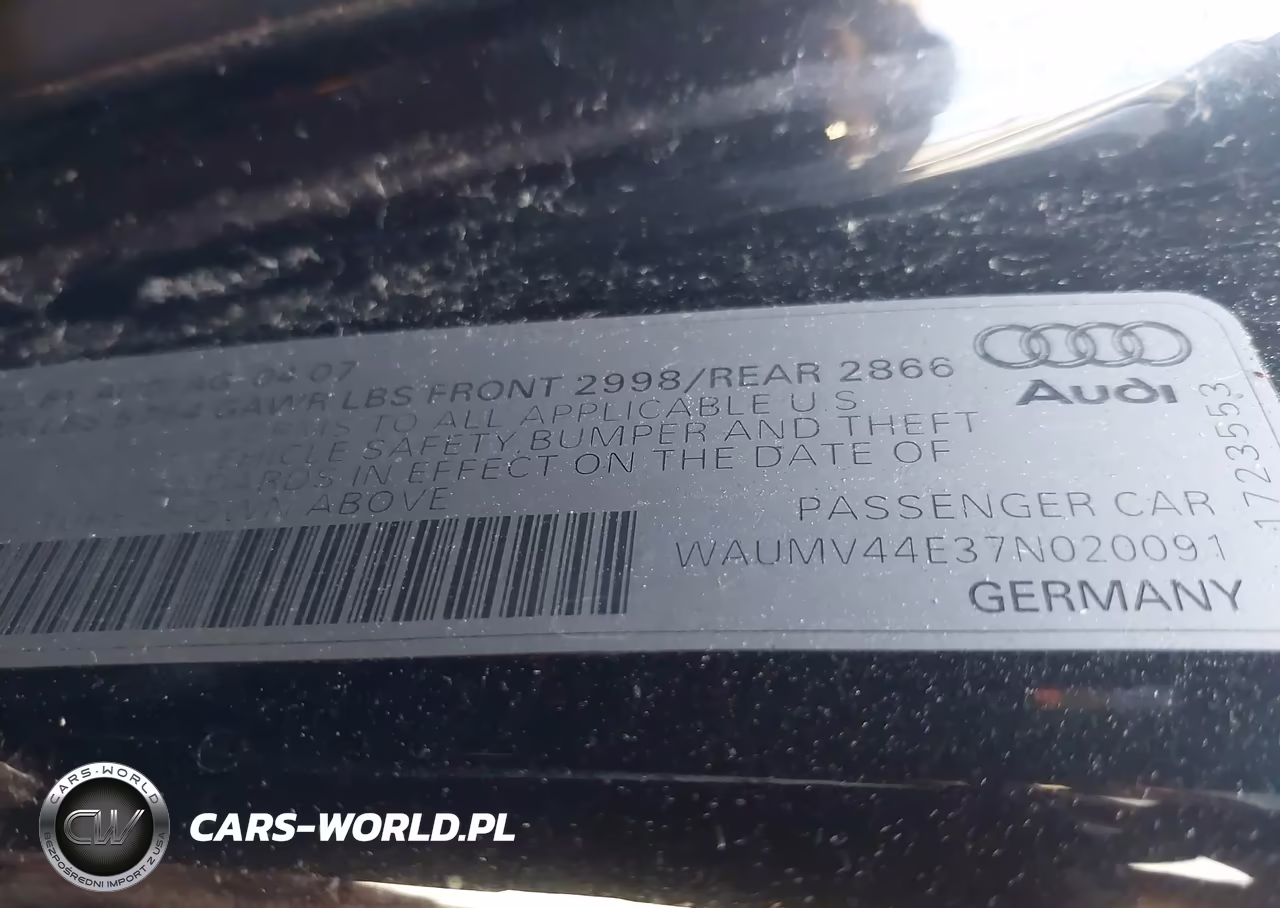 2007 Audi A8 L 4.2 VIN:WAUMV44E37N020091 - 9