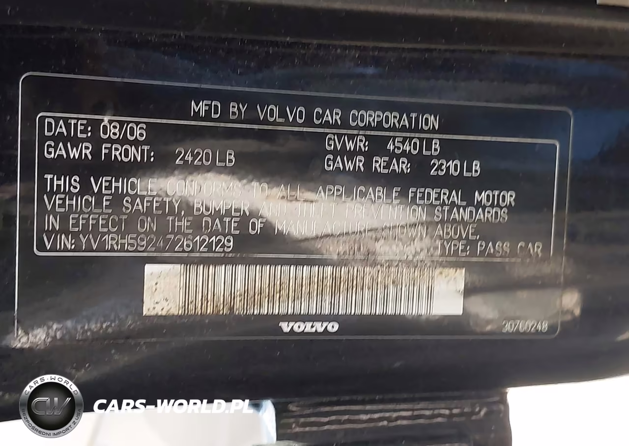 2007 Volvo S60 2.5T VIN:YV1RH592472612129 - 9