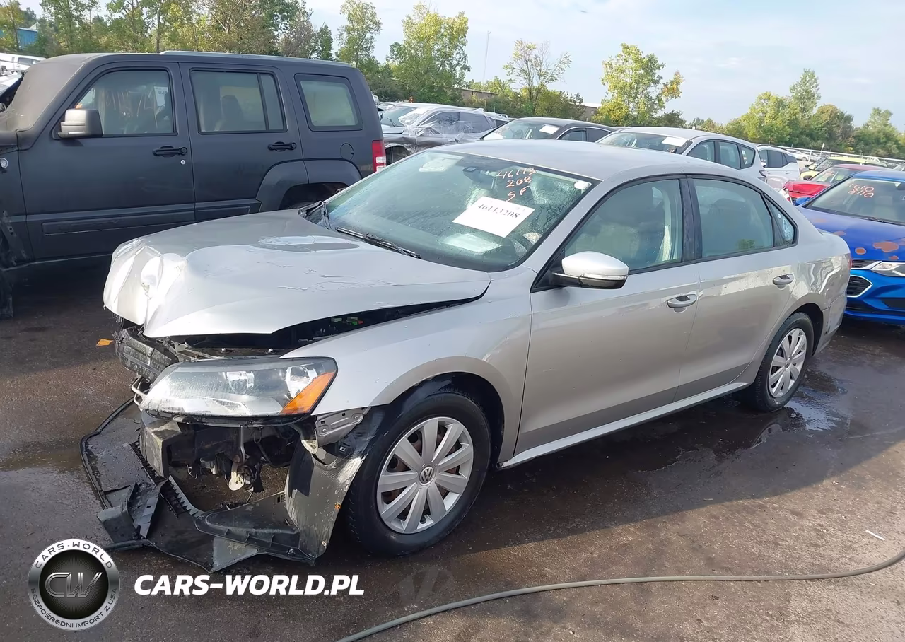 2013 Volkswagen Passat 2.5L S VIN:1VWAP7A3XDC026480 - 2