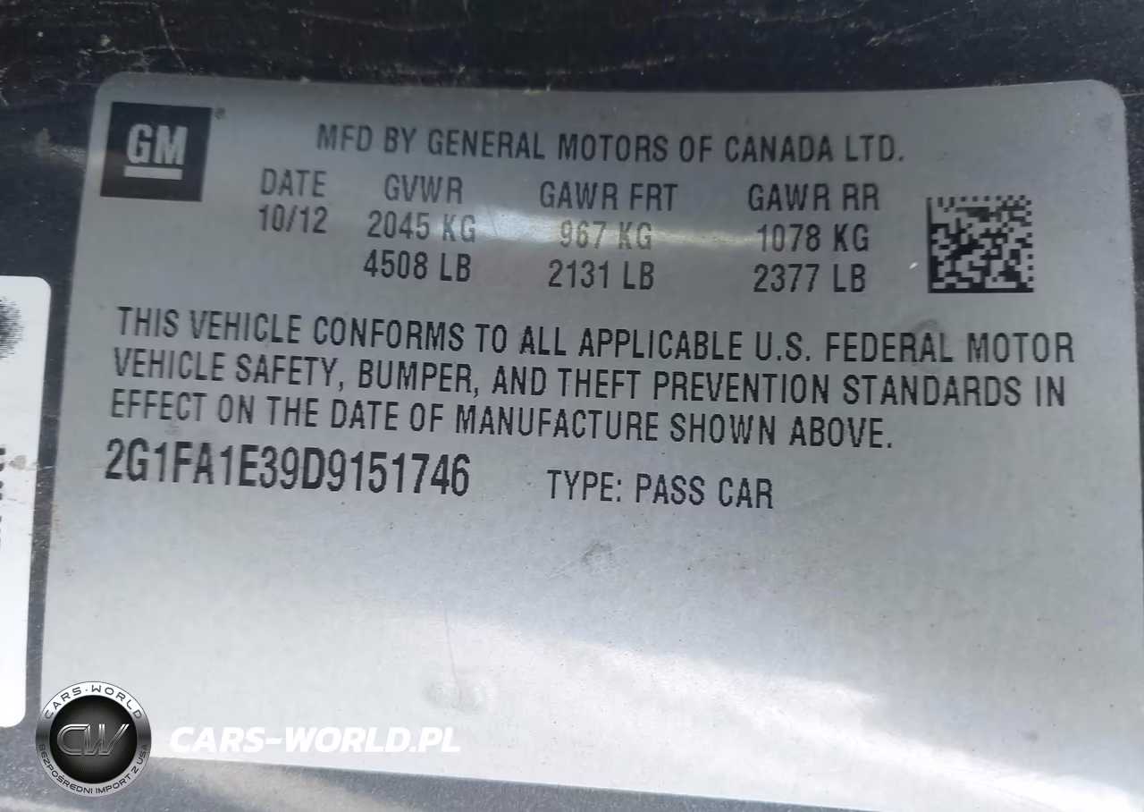 2013 Chevrolet Camaro 2Ls VIN:2G1FA1E39D9151746 - 9