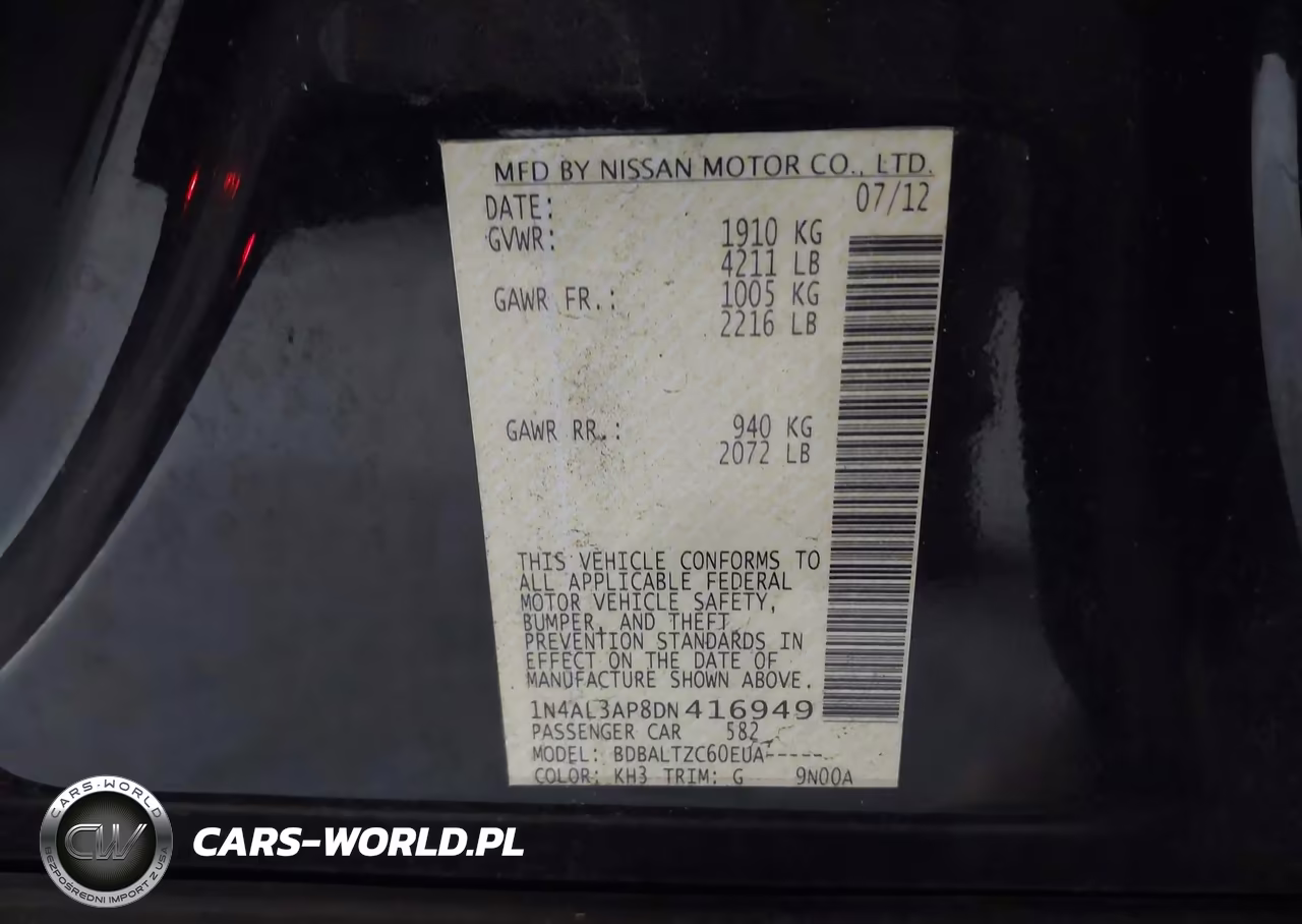 2013 Nissan Altima 2.5 Sv VIN:1N4AL3AP8DN416949 - 9