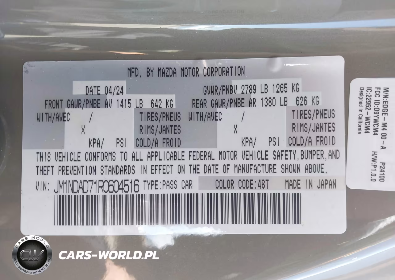 2024 Mazda Mx-5 Miata Grand Touring VIN:JM1NDAD71R0604516 - 9