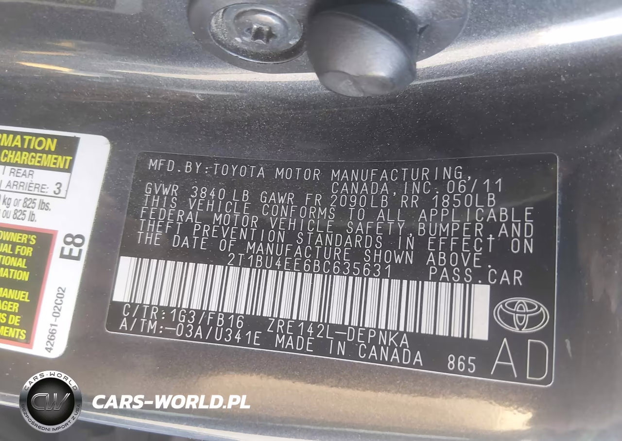 2011 Toyota Corolla Le VIN:2T1BU4EE6BC635631 - 9