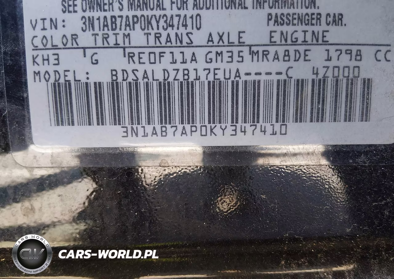 2019 Nissan Sentra Sv VIN:3N1AB7AP0KY347410 - 9