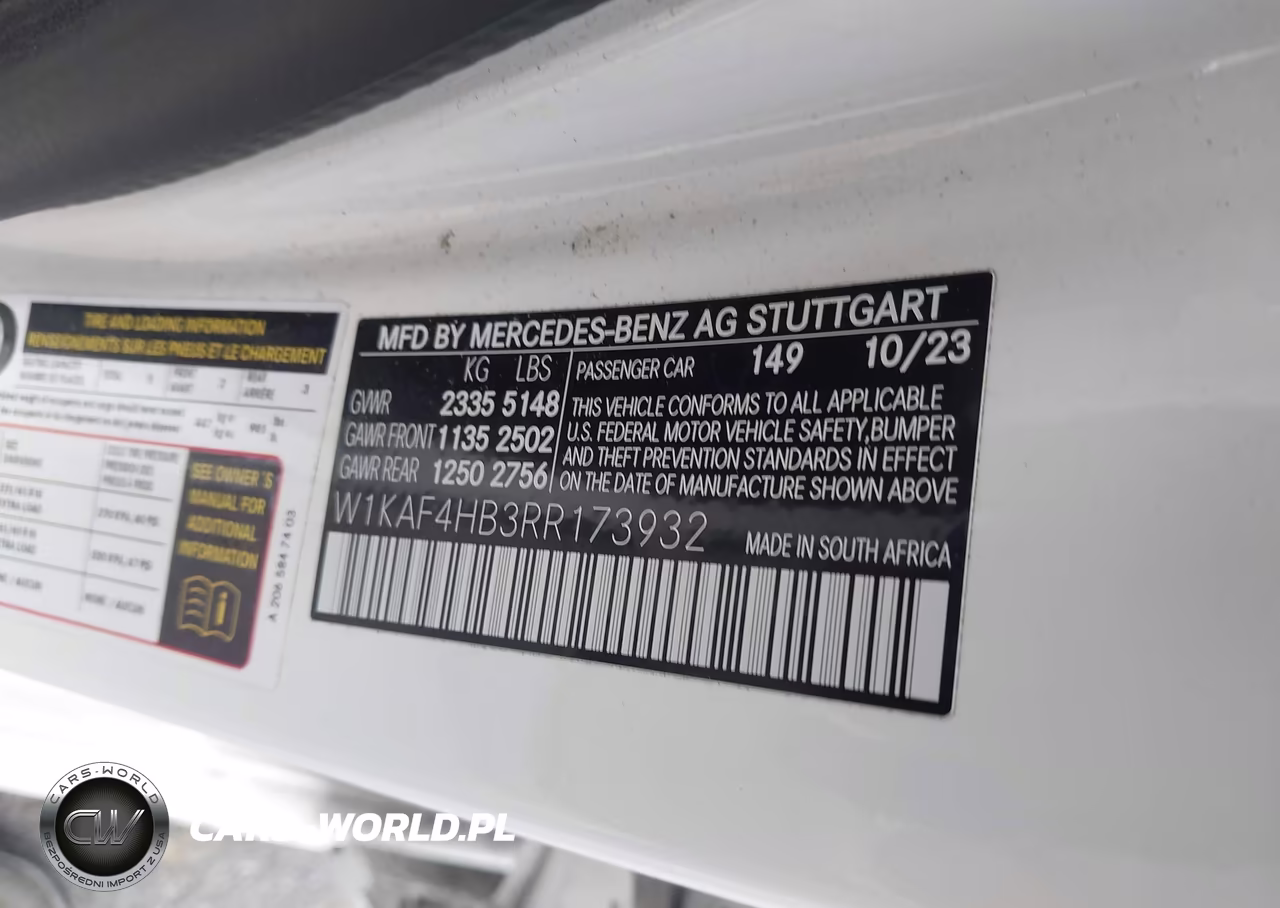 2024 Mercedes-Benz C 300 VIN:W1KAF4HB3RR173932 - 9