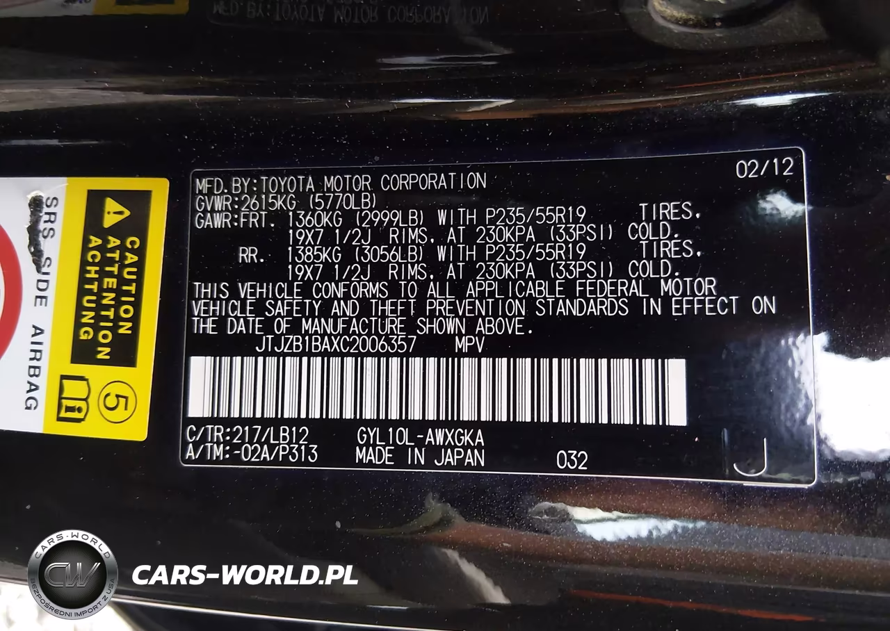 2012 Lexus Rx 450H VIN:JTJZB1BAXC2006357 - 9