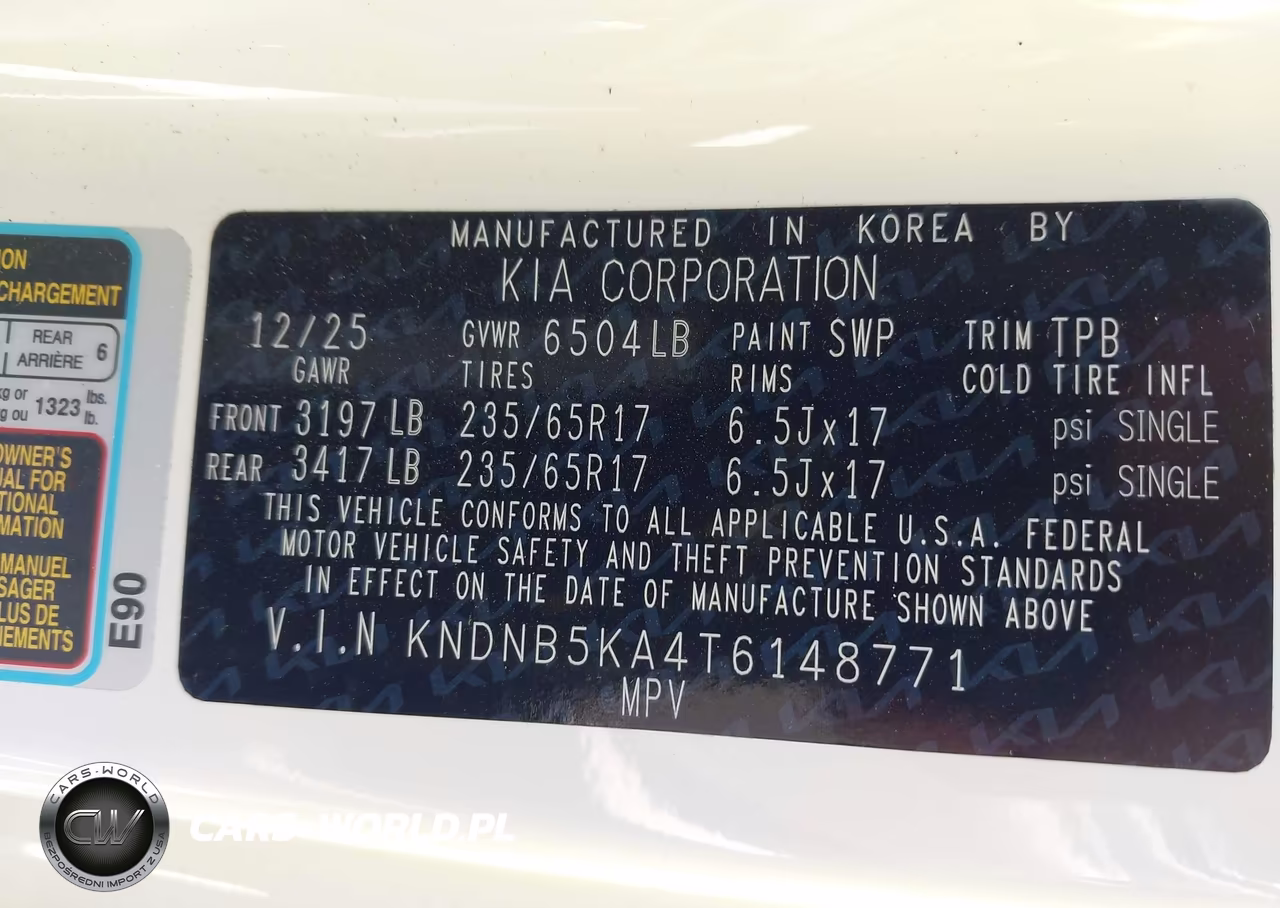 2026 Kia Carnival Mpv Hybrid Lxs VIN:KNDNB5KA4T6148771 - 9