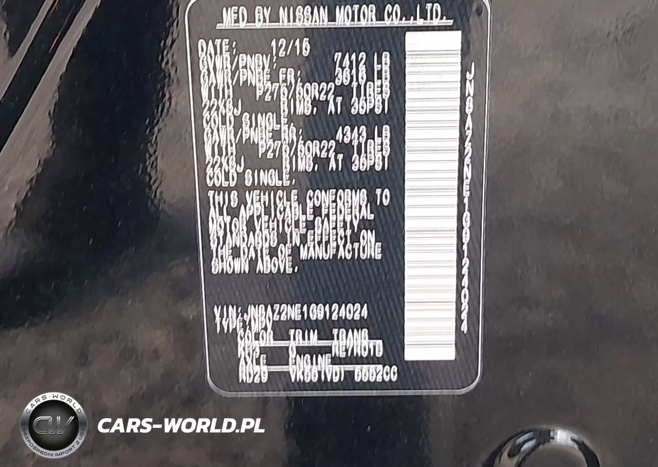 2016 Infiniti Qx80 VIN:JN8AZ2NE1G9124024 - 9