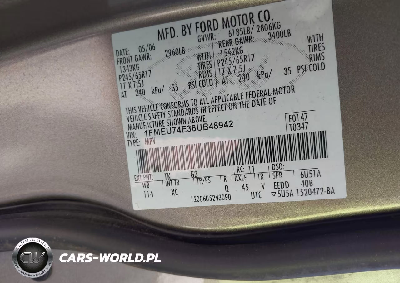 2006 Ford Explorer Eddie Bauer VIN:1FMEU74E36UB48942 - 9