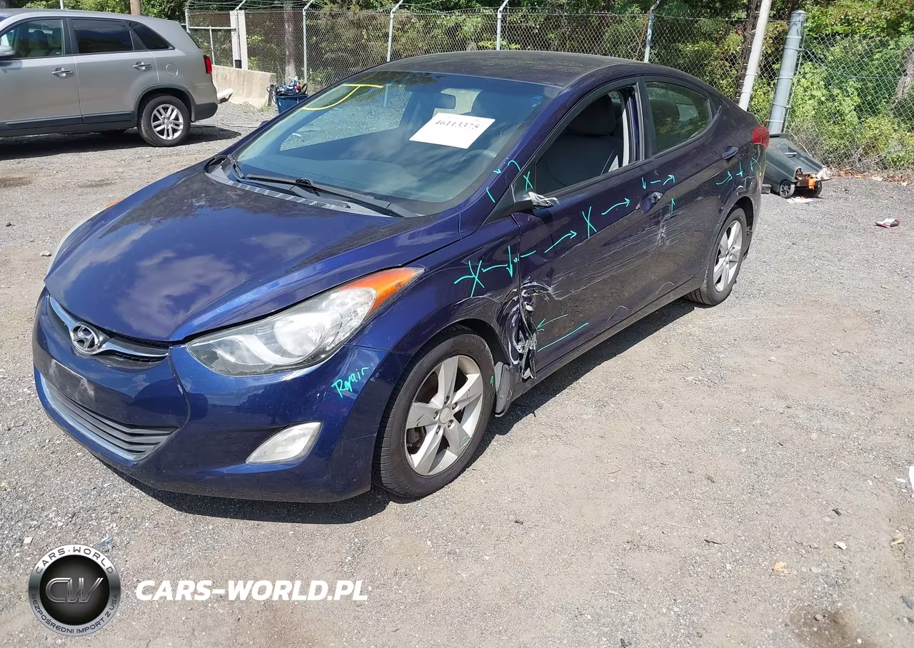 2013 Hyundai Elantra Gls VIN:5NPDH4AE0DH199846 - 2