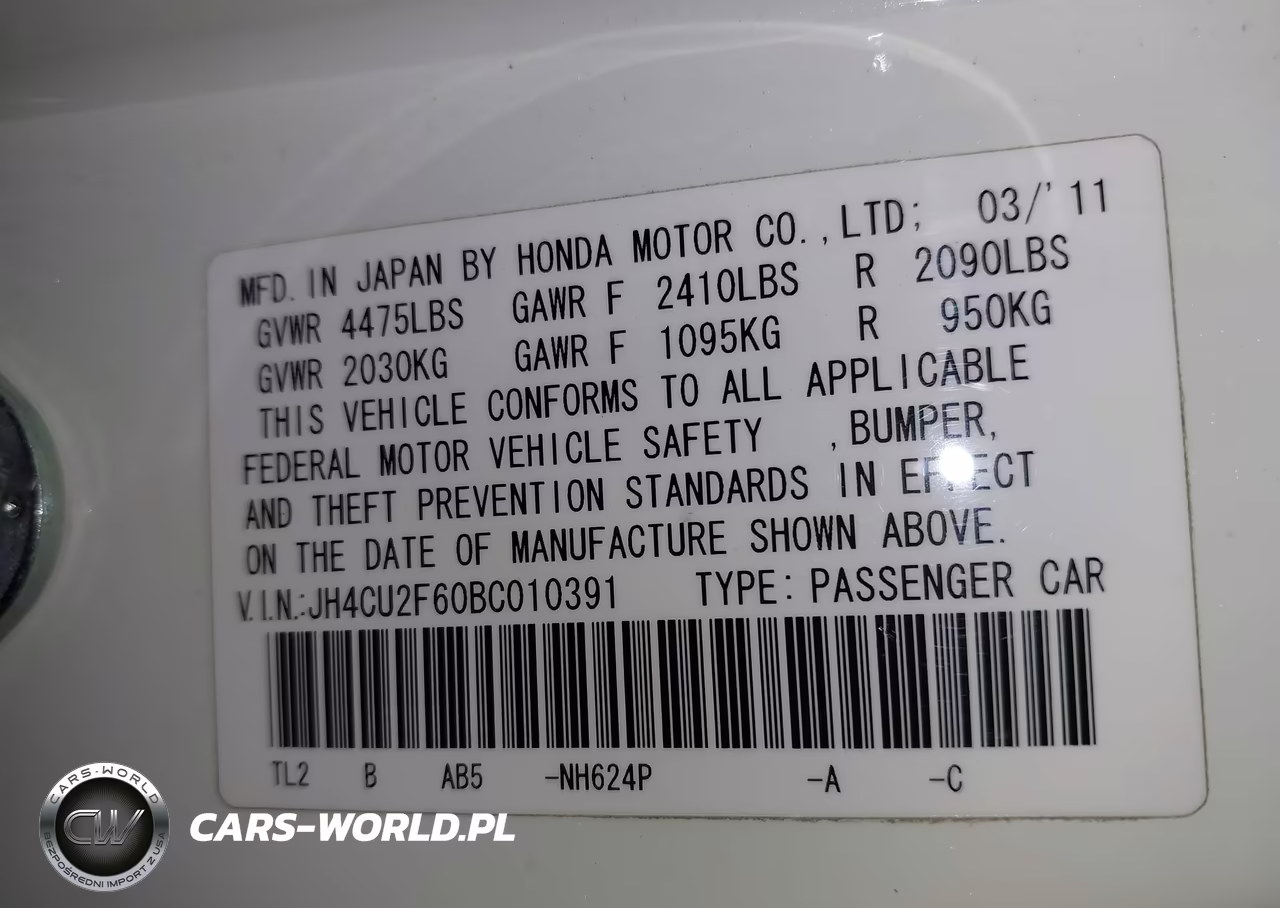 2011 Acura Tsx 2.4 VIN:JH4CU2F60BC010391 - 9