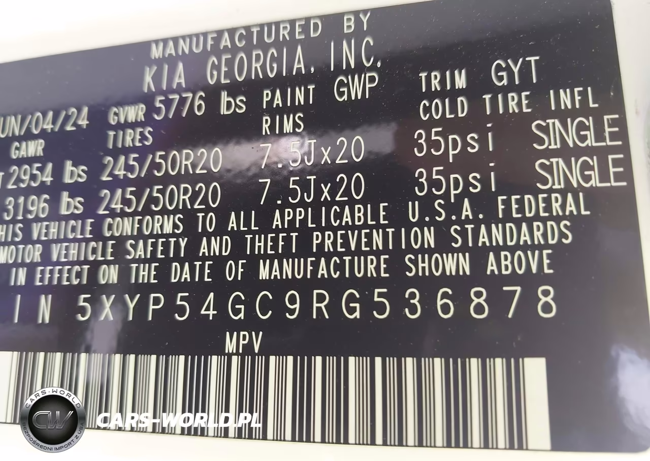 2024 Kia Telluride Sx VIN:5XYP54GC9RG536878 - 9