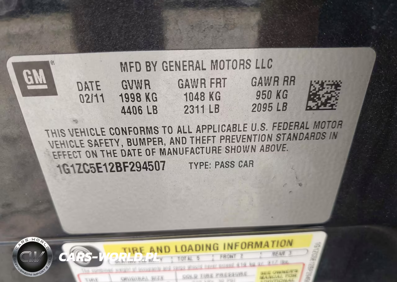 2011 Chevrolet Malibu 1Lt VIN:1G1ZC5E12BF294507 - 9