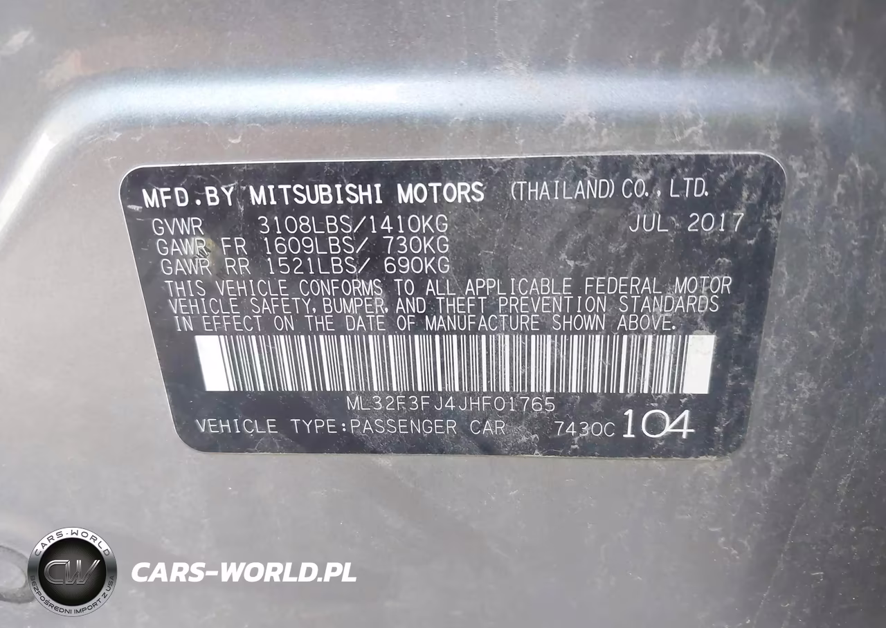 2018 Mitsubishi Mirage G4 Es VIN:ML32F3FJ4JHF01765 - 9