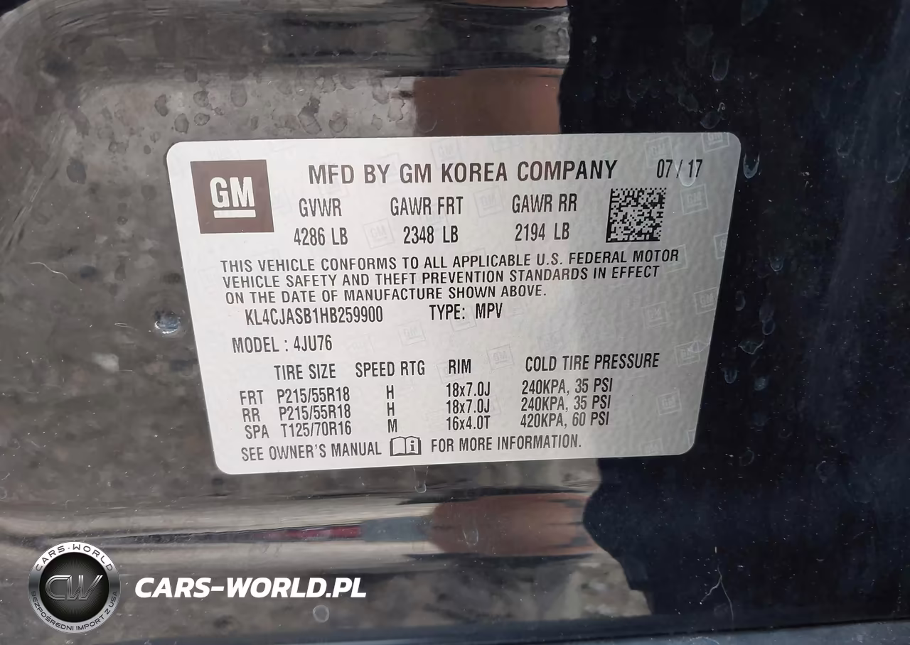 2017 Buick Encore Preferred VIN:KL4CJASB1HB259900 - 9