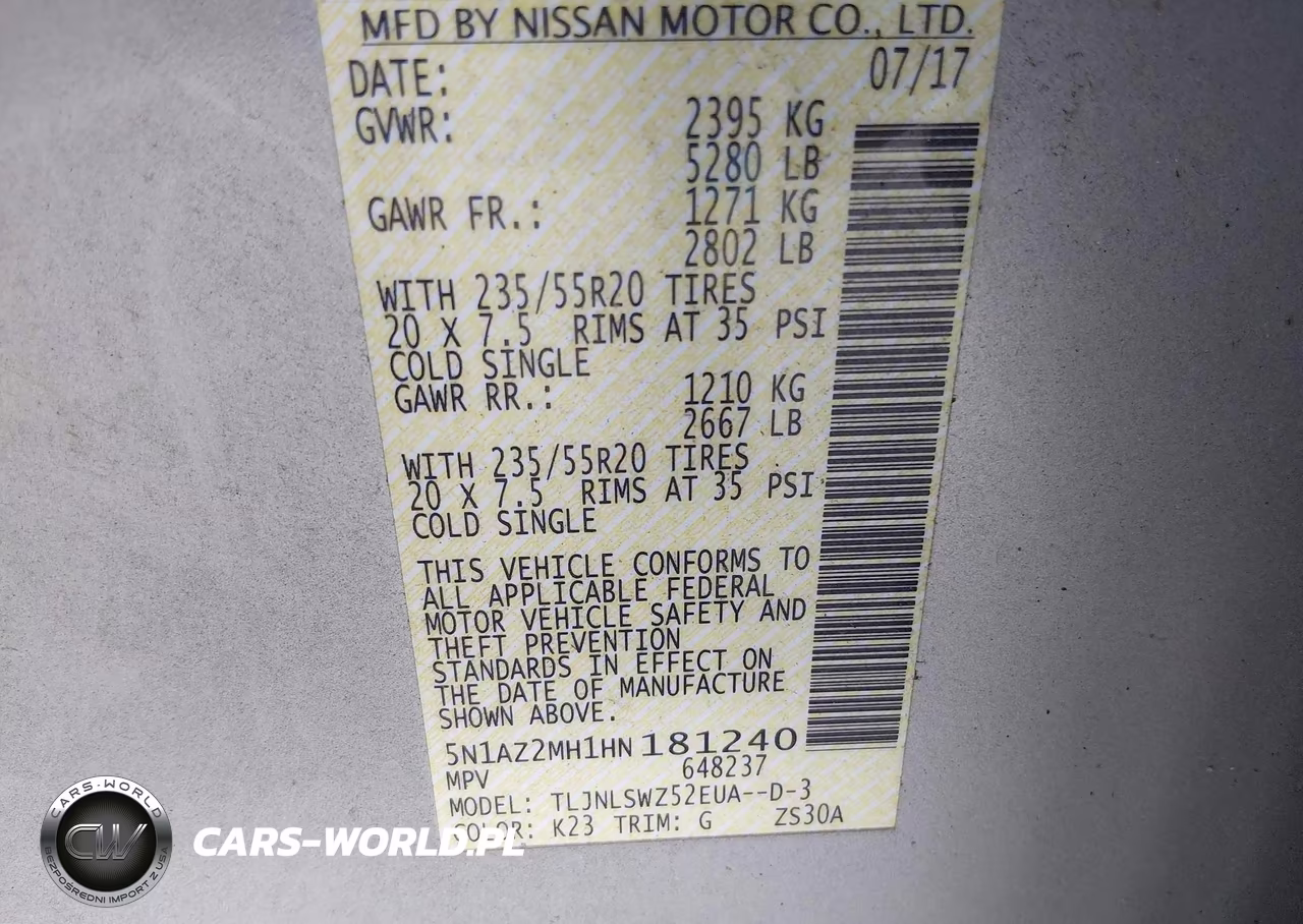 2017 Nissan Murano Platinum VIN:5N1AZ2MH1HN181240 - 9