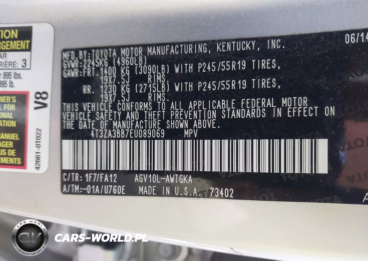 2014 Toyota Venza Le VIN:4T3ZA3BB7EU089069 - 9