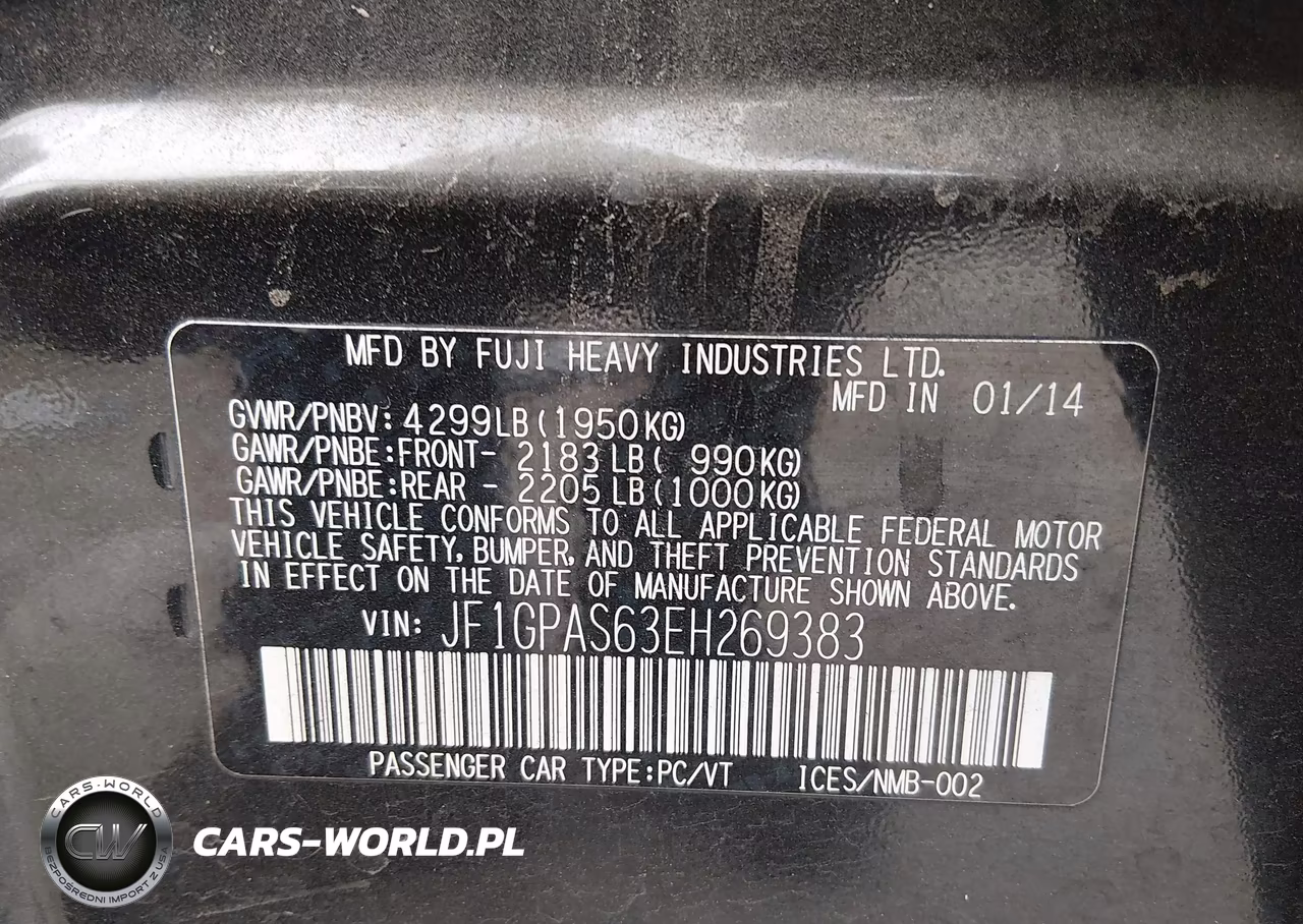 2014 Subaru Impreza 2.0I Sport Limited VIN:JF1GPAS63EH269383 - 9