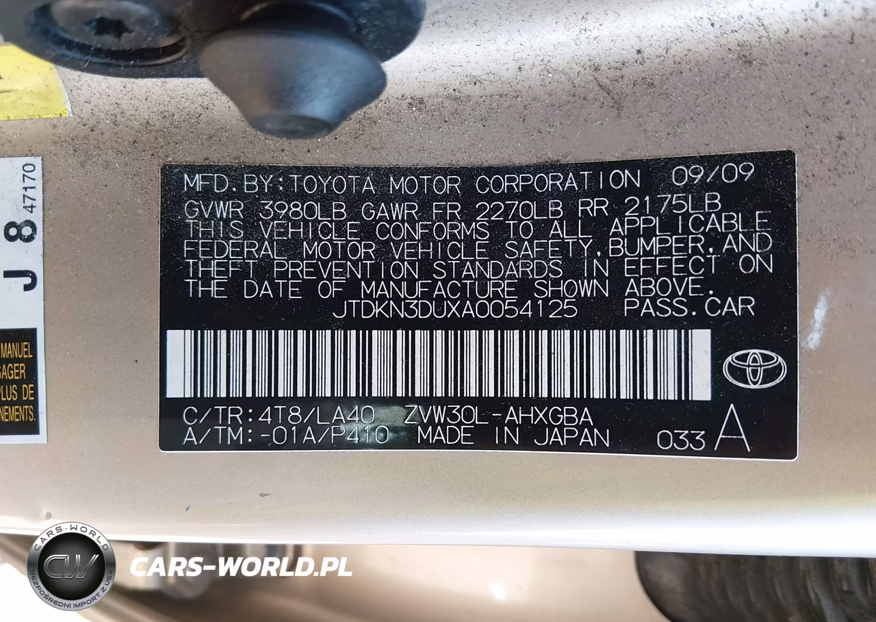 2010 Toyota Prius Iv VIN:JTDKN3DUXA0054125 - 9