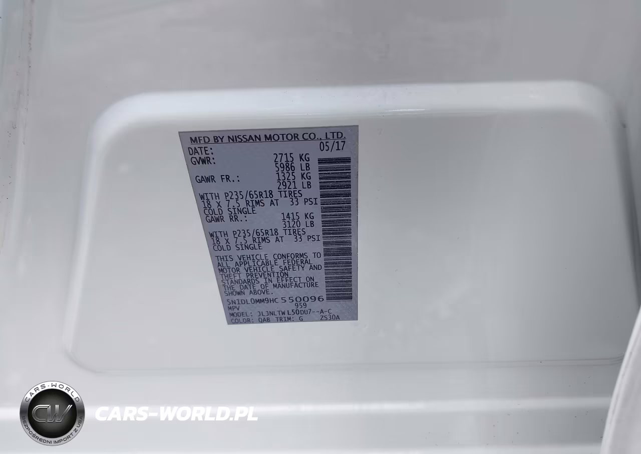 2017 Infiniti Qx60 VIN:5N1DL0MM9HC550096 - 9