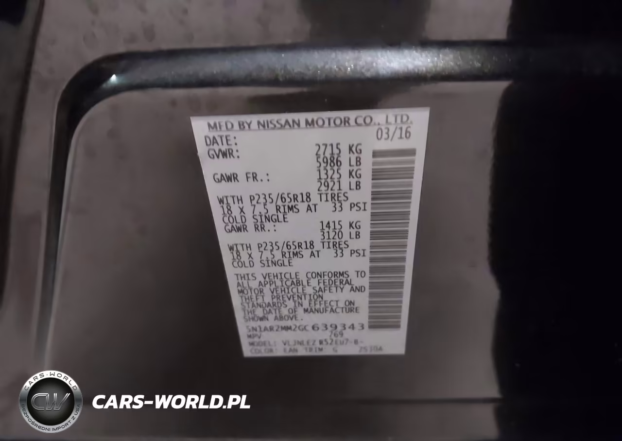 2016 Nissan Pathfinder Platinum-S-Sl-Sv VIN:5N1AR2MM2GC639343 - 9