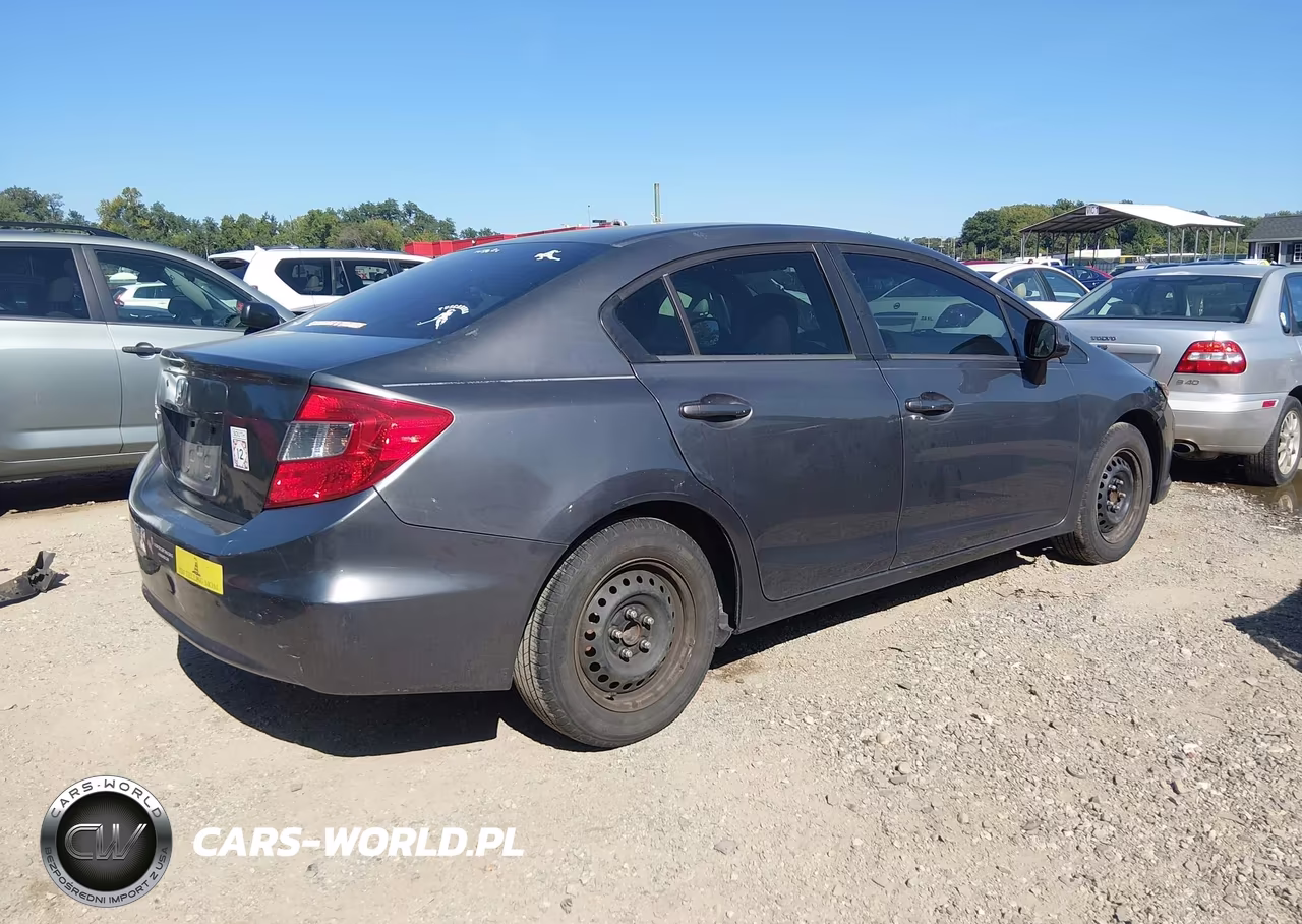 2012 Honda Civic Lx VIN:19XFB2F57CE303002 - 4