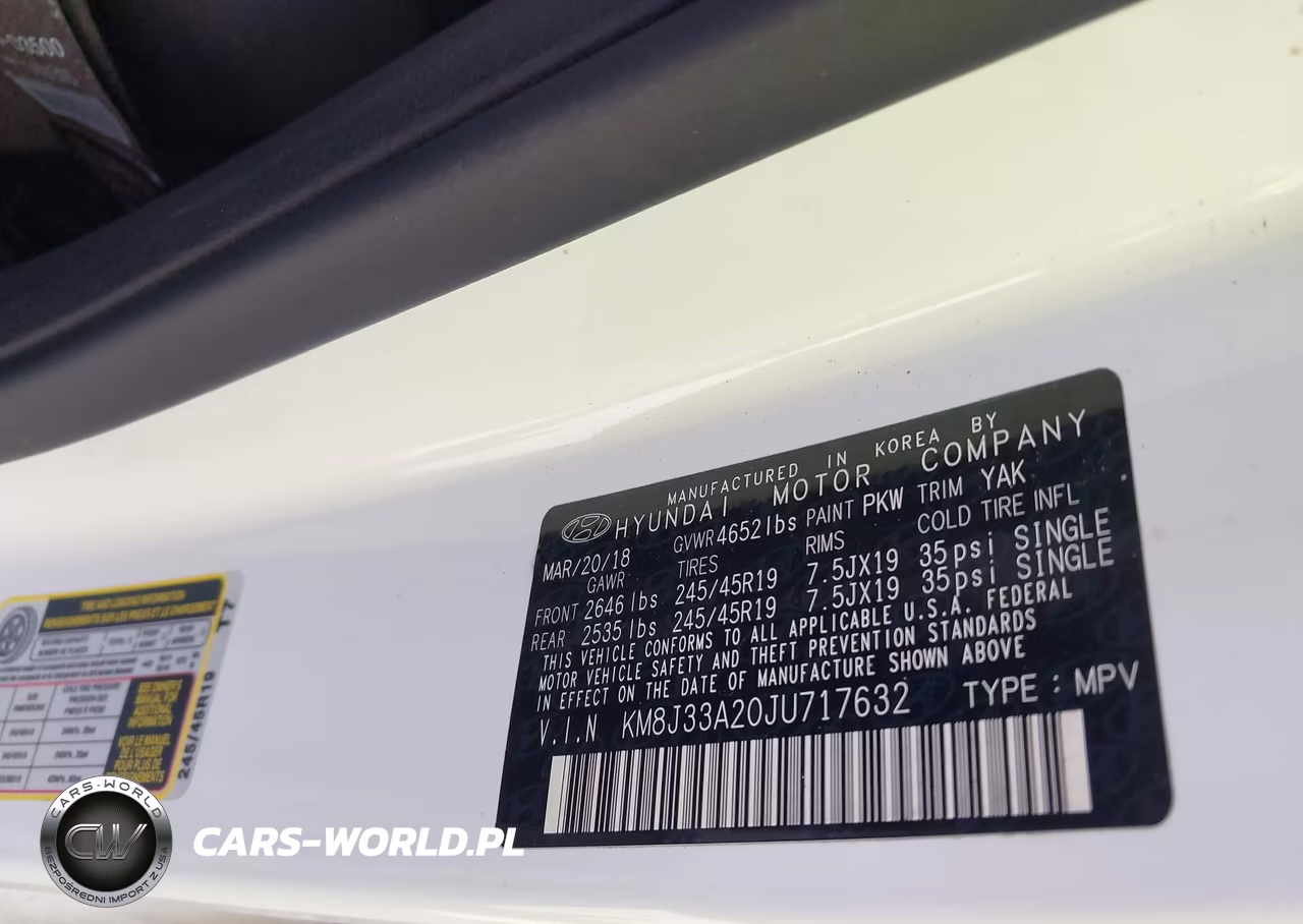2018 Hyundai Tucson Limited VIN:KM8J33A20JU717632 - 9