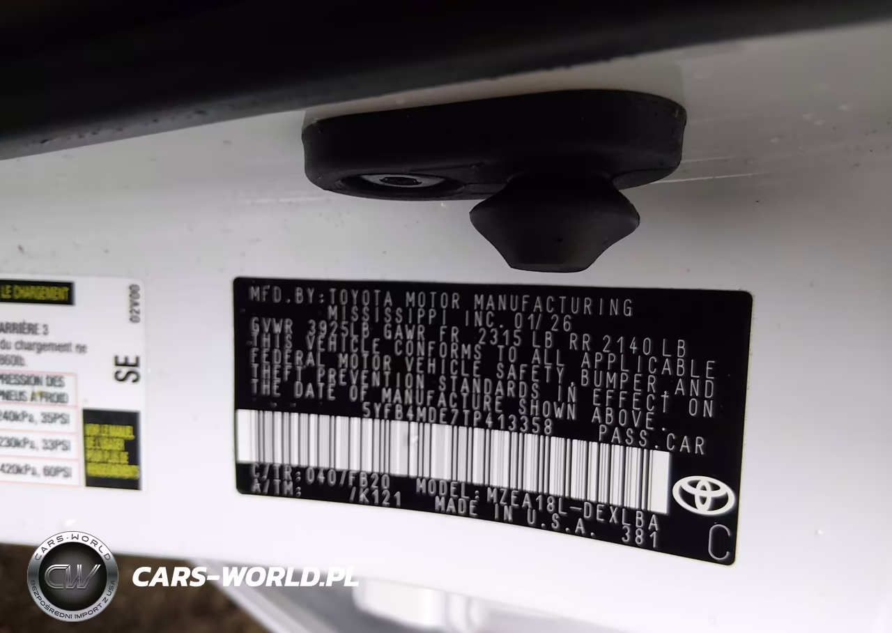 2026 Toyota Corolla Le VIN:5YFB4MDE7TP413358 - 9
