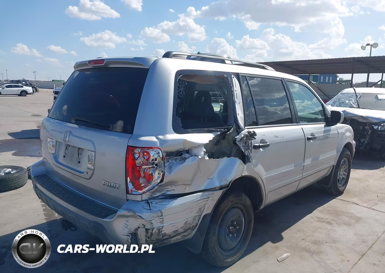 2005 Honda Pilot Ex-L VIN:2HKYF18545H552263 - 4