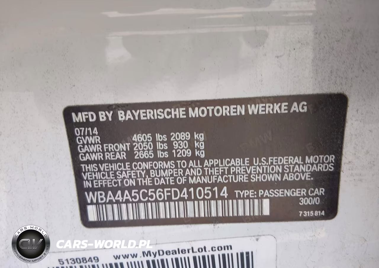 2015 BMW 428 Gran Coupe VIN:WBA4A5C56FD410514 - 9