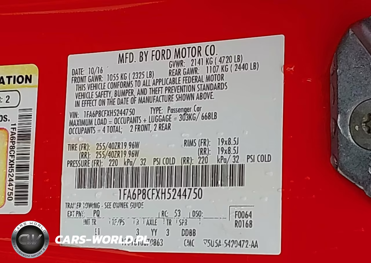 2017 Ford Mustang Gt Premium VIN:1FA6P8CFXH5244750 - 9